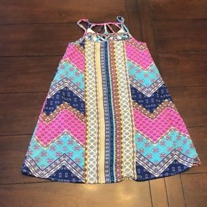 Boho print dress.